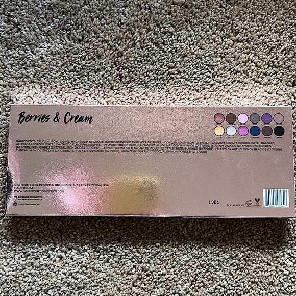 Dominique Cosmetics Berries & Cream Palette - Picture 7 of 7